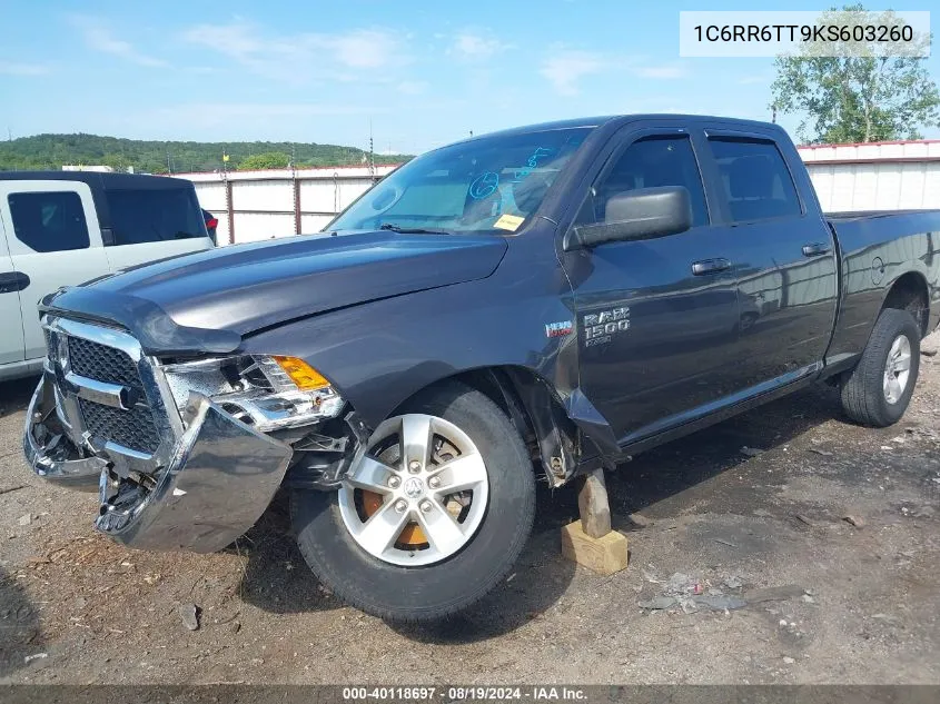 2019 Ram 1500 Classic Slt 4X2 6'4 Box VIN: 1C6RR6TT9KS603260 Lot: 40118697