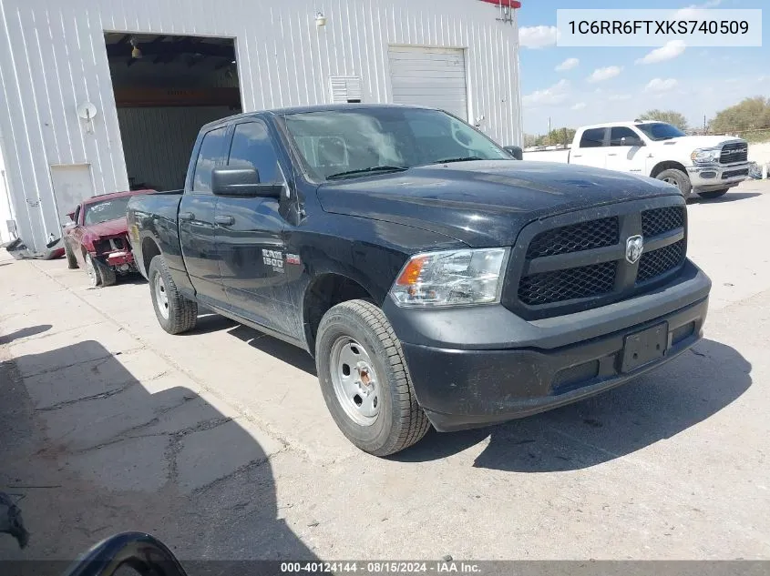 2019 Ram 1500 Classic Tradesman Quad Cab 4X2 6'4 Box VIN: 1C6RR6FTXKS740509 Lot: 40124144