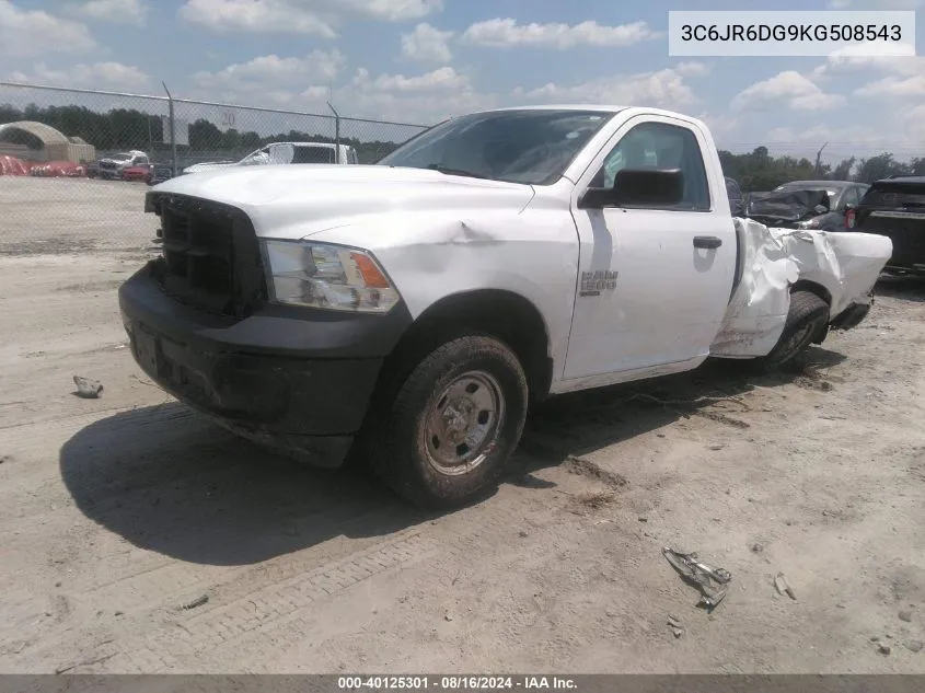 2019 Ram 1500 Classic Tradesman Regular Cab 4X2 8' Box VIN: 3C6JR6DG9KG508543 Lot: 40125301