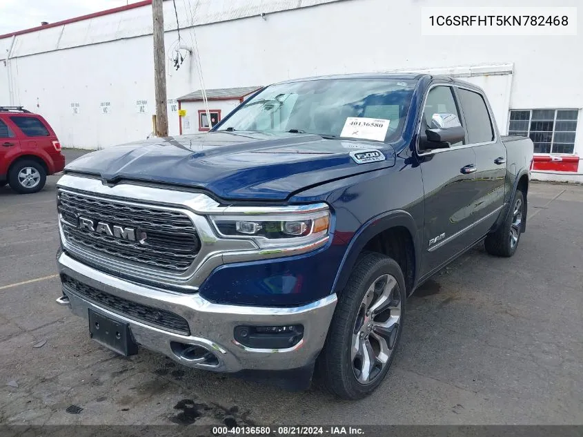 2019 Ram 1500 Limited 4X4 5'7 Box VIN: 1C6SRFHT5KN782468 Lot: 40136580