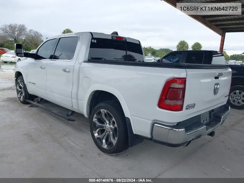 1C6SRFKT1KN642720 2019 Ram 1500 Longhorn 4X4 5'7 Box