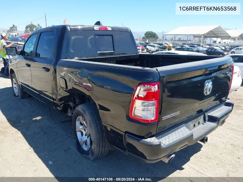 1C6RREFT6KN653568 2019 Ram 1500 Big Horn/Lone Star 4X2 5'7 Box