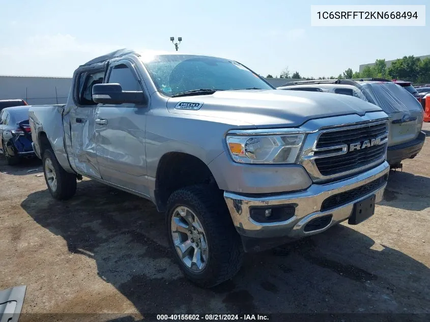 1C6SRFFT2KN668494 2019 Ram 1500 Big Horn/Lone Star