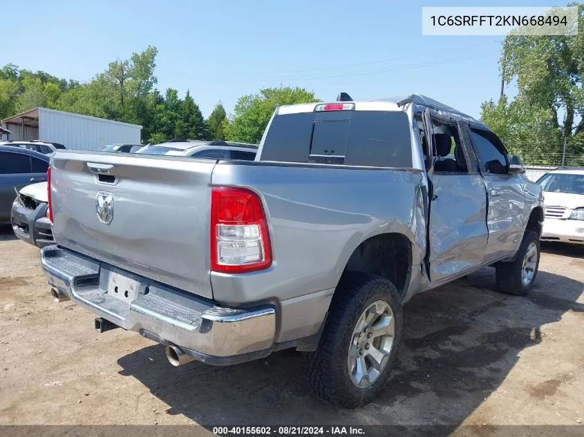 1C6SRFFT2KN668494 2019 Ram 1500 Big Horn/Lone Star