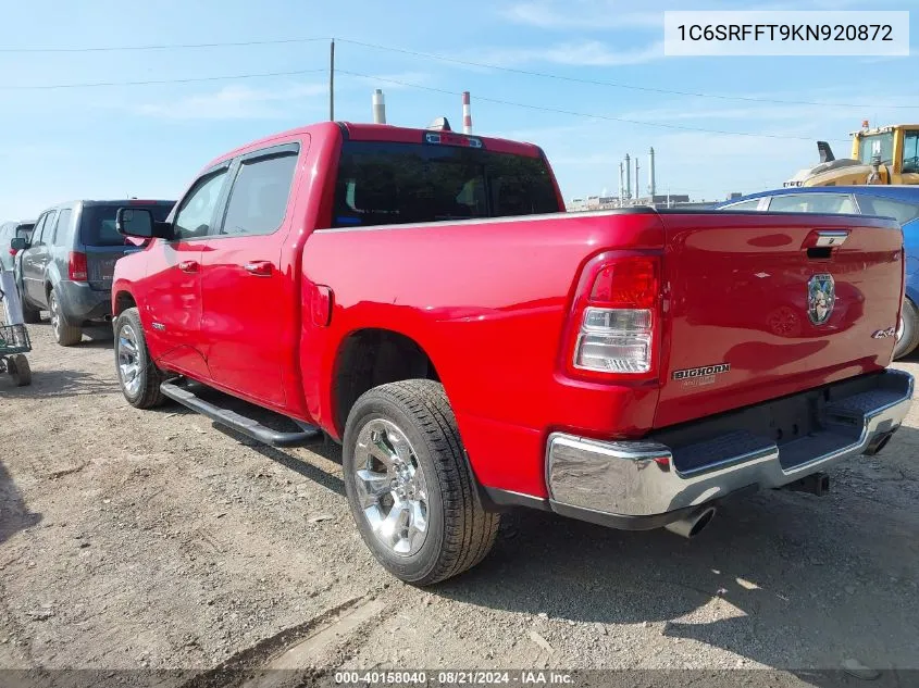 1C6SRFFT9KN920872 2019 Ram 1500 Big Horn/Lone Star