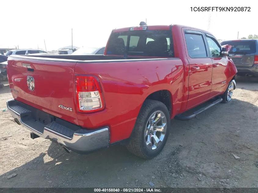 1C6SRFFT9KN920872 2019 Ram 1500 Big Horn/Lone Star