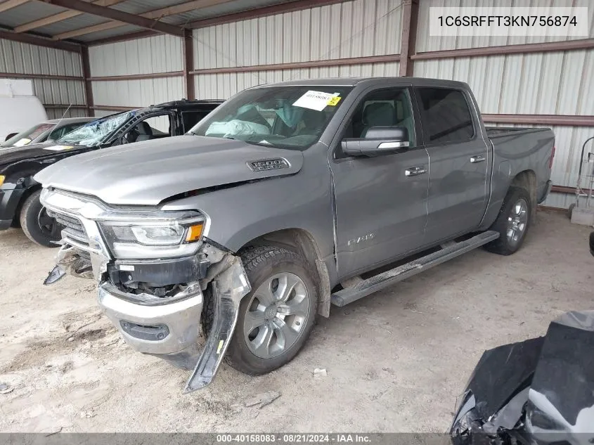 1C6SRFFT3KN756874 2019 Ram 1500 Big Horn/Lone Star