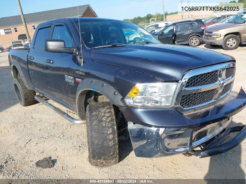 2019 Ram 1500 Classic Slt 4X4 6'4 Box VIN: 1C6RR7TTXKS642025 Lot: 40158641