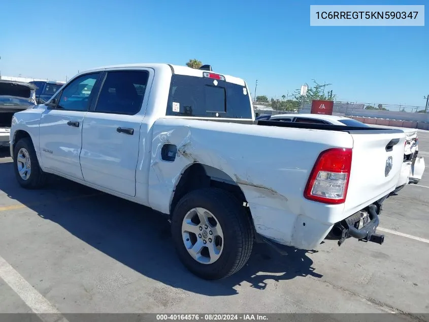 2019 Ram 1500 Tradesman 4X2 5'7 Box VIN: 1C6RREGT5KN590347 Lot: 40164576