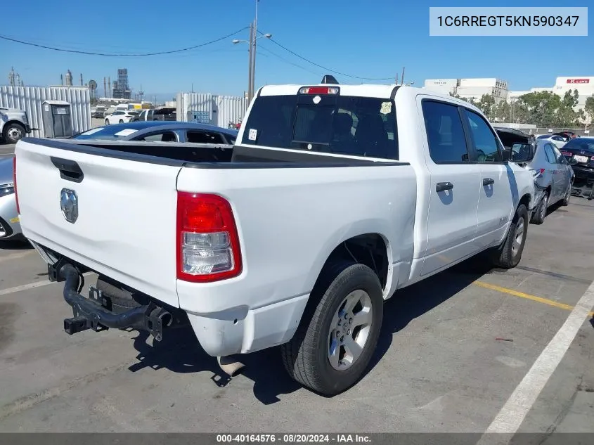 2019 Ram 1500 Tradesman 4X2 5'7 Box VIN: 1C6RREGT5KN590347 Lot: 40164576