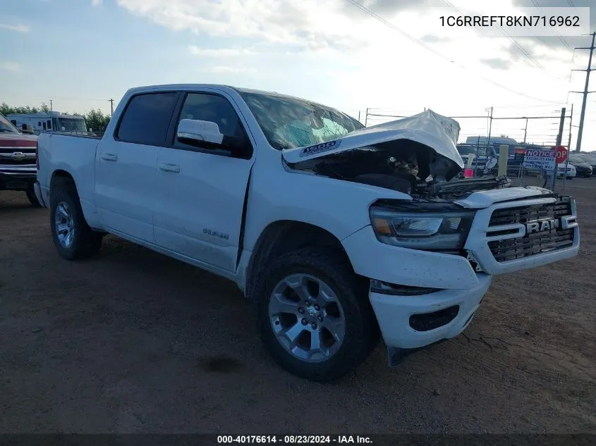 2019 Ram 1500 Big Horn/Lone Star 4X2 5'7 Box VIN: 1C6RREFT8KN716962 Lot: 40176614