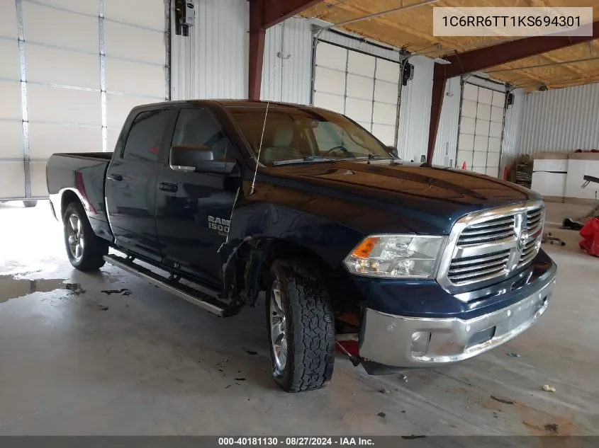 2019 Ram 1500 Classic Big Horn 4X2 6'4 Box VIN: 1C6RR6TT1KS694301 Lot: 40181130