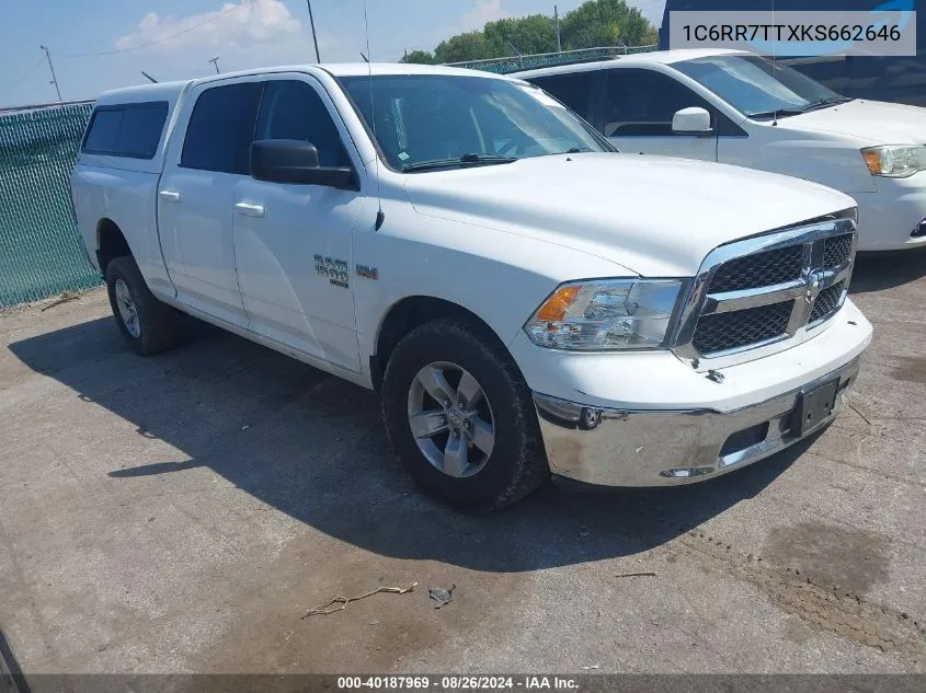 2019 Ram 1500 Classic Slt 4X4 6'4 Box VIN: 1C6RR7TTXKS662646 Lot: 40187969