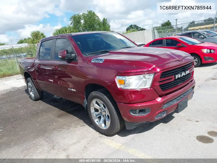 2019 Ram 1500 Big Horn/Lone Star 4X2 5'7 Box VIN: 1C6RREFTXKN785944 Lot: 40195155