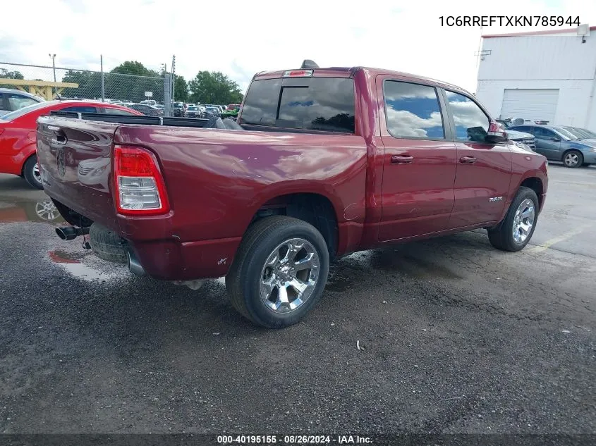 1C6RREFTXKN785944 2019 Ram 1500 Big Horn/Lone Star 4X2 5'7 Box