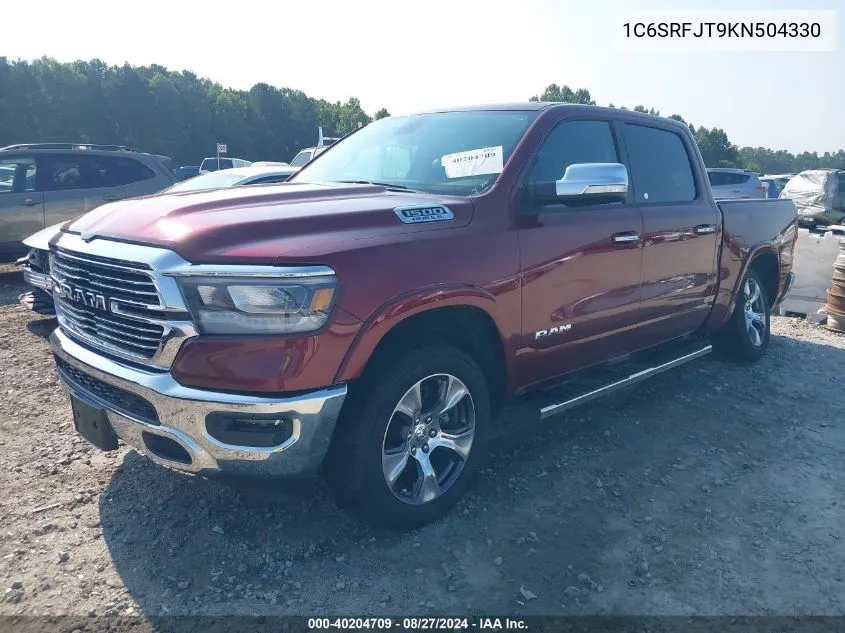 1C6SRFJT9KN504330 2019 Ram 1500 Laramie 4X4 5'7 Box