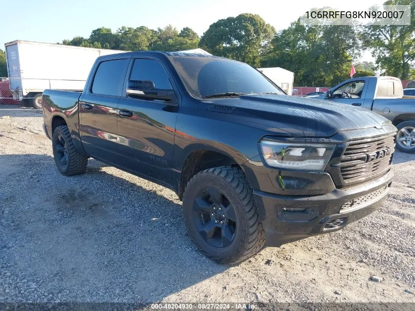 1C6RRFFG8KN920007 2019 Ram 1500 Big Horn/Lone Star 4X4 5'7 Box