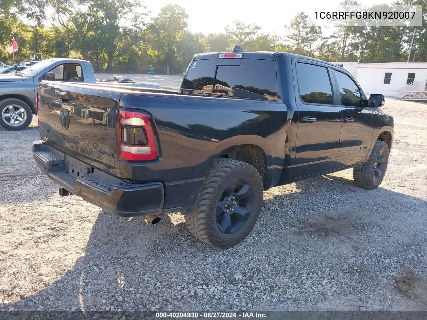 1C6RRFFG8KN920007 2019 Ram 1500 Big Horn/Lone Star 4X4 5'7 Box