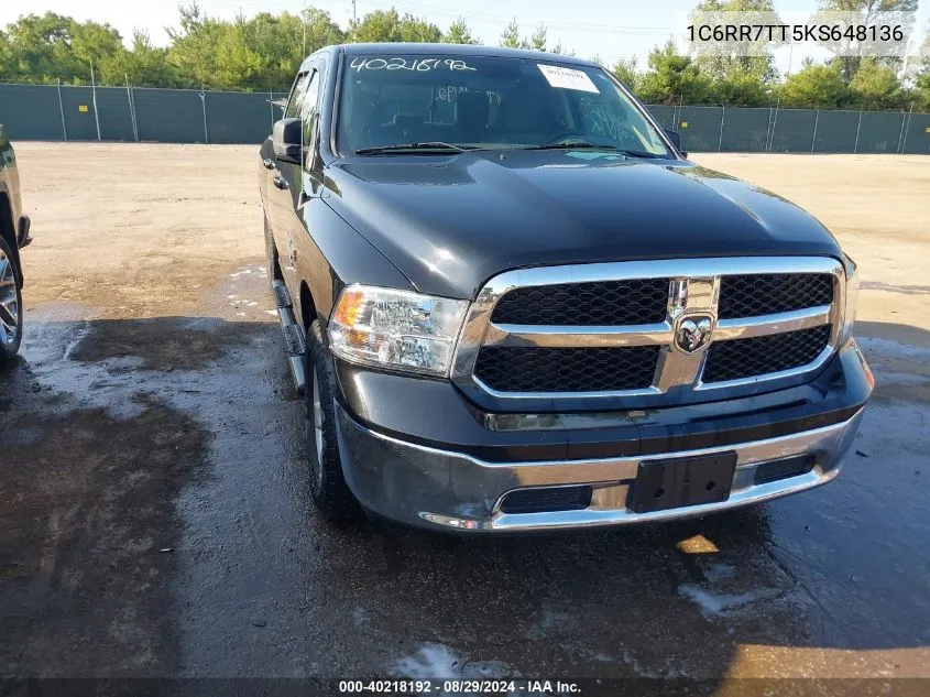 1C6RR7TT5KS648136 2019 Ram 1500 Classic Slt 4X4 6'4 Box