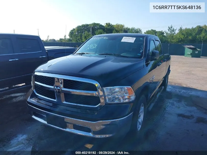 1C6RR7TT5KS648136 2019 Ram 1500 Classic Slt 4X4 6'4 Box