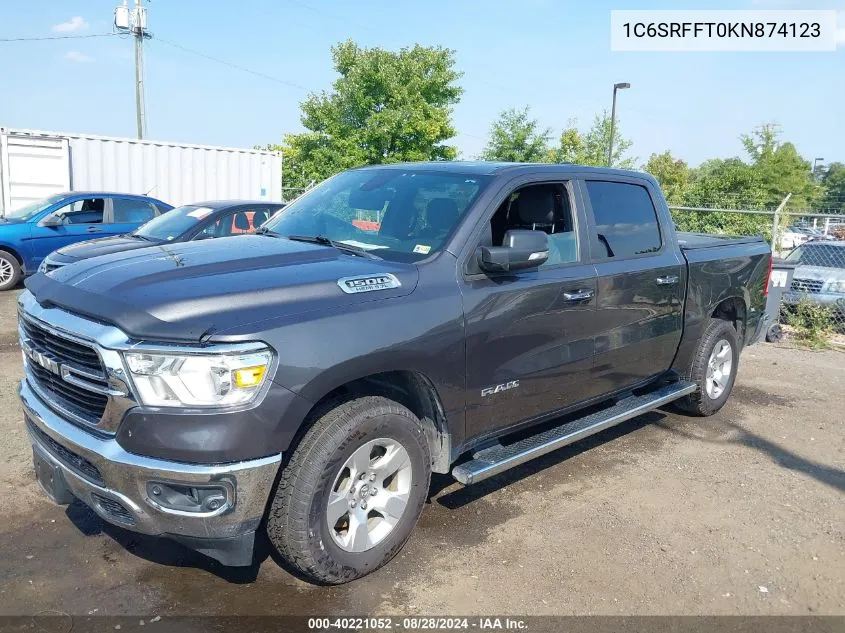 2019 Ram 1500 Big Horn/Lone Star 4X4 5'7 Box VIN: 1C6SRFFT0KN874123 Lot: 40221052