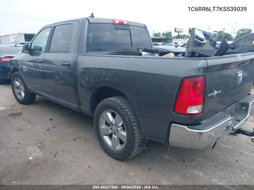 1C6RR6LT7KS539039 2019 Ram 1500 Classic Slt