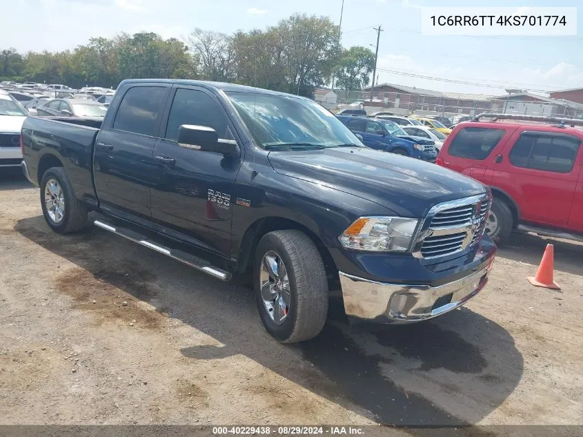 2019 Ram 1500 Classic Big Horn 4X2 6'4 Box VIN: 1C6RR6TT4KS701774 Lot: 40229438