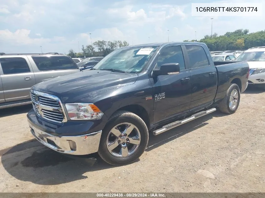 2019 Ram 1500 Classic Big Horn 4X2 6'4 Box VIN: 1C6RR6TT4KS701774 Lot: 40229438