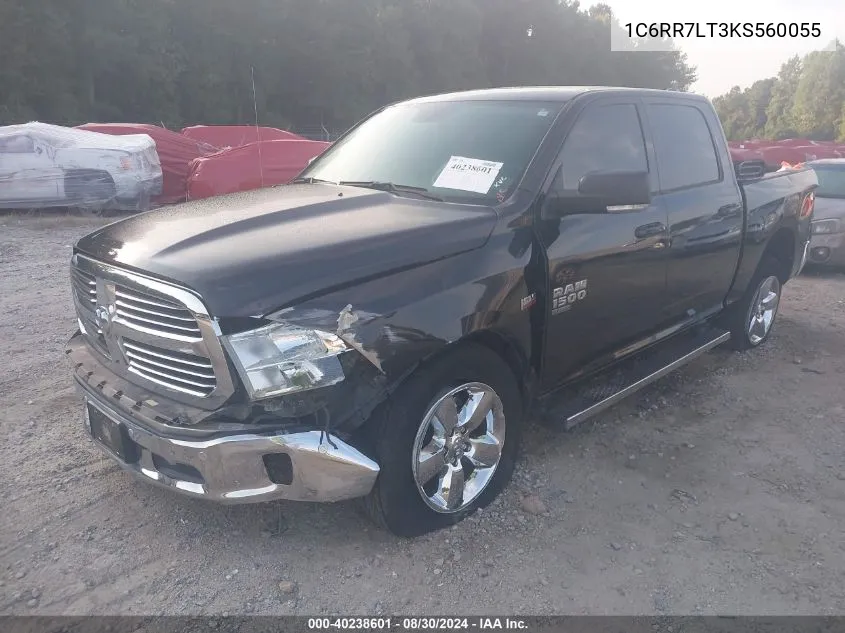 1C6RR7LT3KS560055 2019 Ram 1500 Classic Big Horn 4X4 5'7 Box