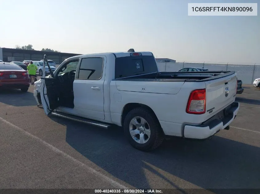 1C6SRFFT4KN890096 2019 Ram 1500 Big Horn/Lone Star 4X4 5'7 Box