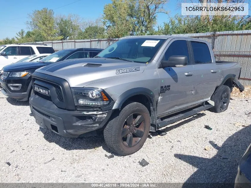 1C6RR7LG6KS642963 2019 Ram 1500 Classic Slt