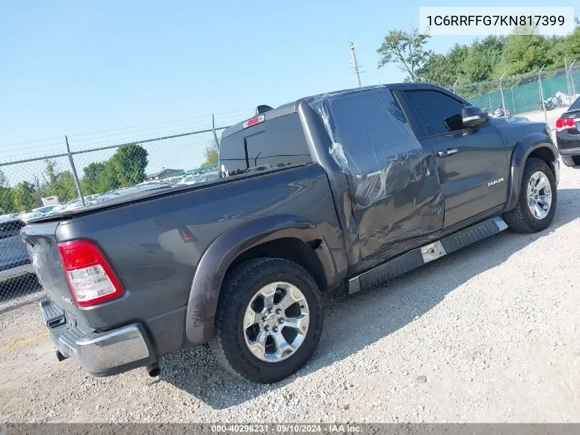 2019 Ram 1500 Big Horn/Lone Star VIN: 1C6RRFFG7KN817399 Lot: 40296231