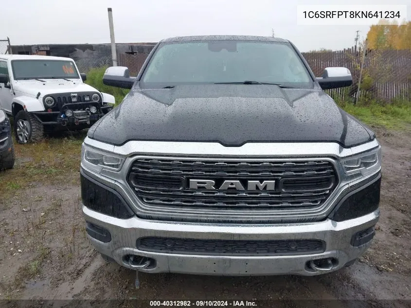 1C6SRFPT8KN641234 2019 Ram 1500 Limited 4X4 6'4 Box