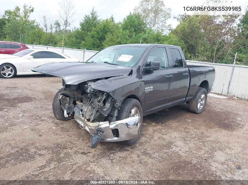 2019 Ram 1500 Classic Tradesman Quad Cab 4X2 6'4 Box VIN: 1C6RR6FG8KS539985 Lot: 40321203