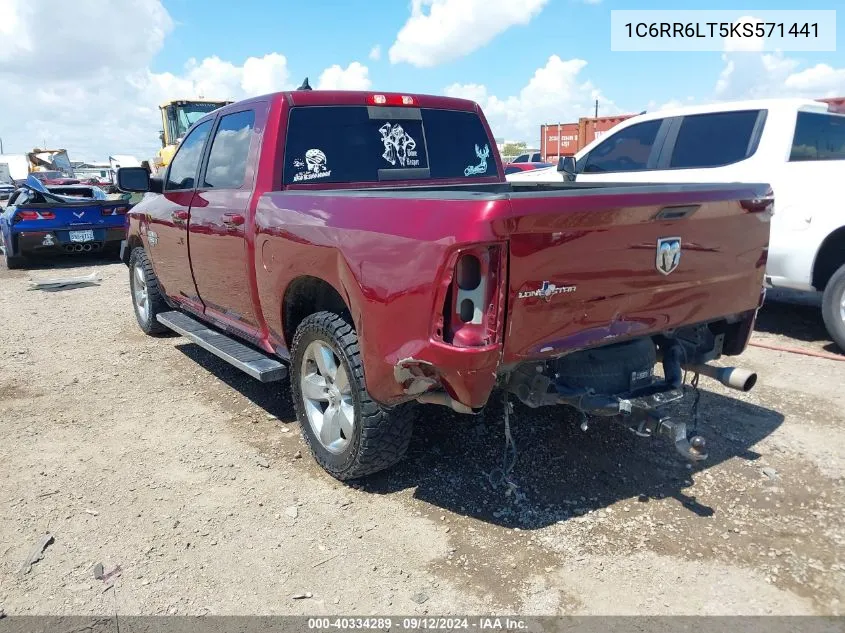 2019 Ram 1500 Classic Lone Star 4X2 5'7 Box VIN: 1C6RR6LT5KS571441 Lot: 40334289