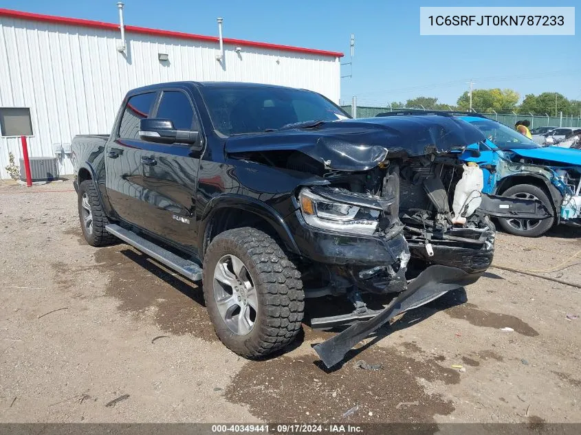 2019 Ram 1500 Laramie 4X4 5'7 Box VIN: 1C6SRFJT0KN787233 Lot: 40349441