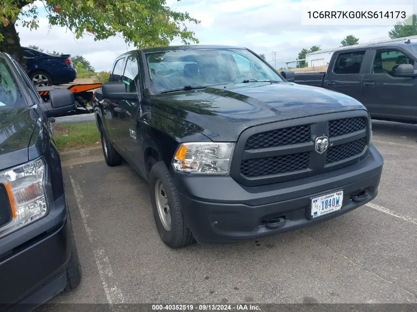 2019 Ram 1500 Classic Tradesman 4X4 5'7 Box VIN: 1C6RR7KG0KS614173 Lot: 40352519