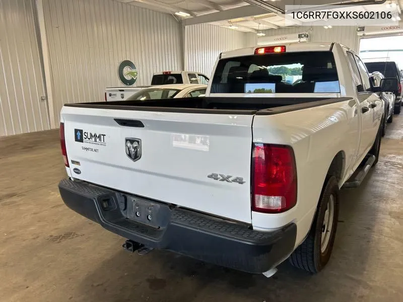 1C6RR7FGXKS602106 2019 Ram 1500 Classic Tradesman