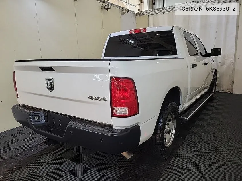 1C6RR7KT5KS593012 2019 Ram 1500 Classic Tradesman 4X4 5'7 Box