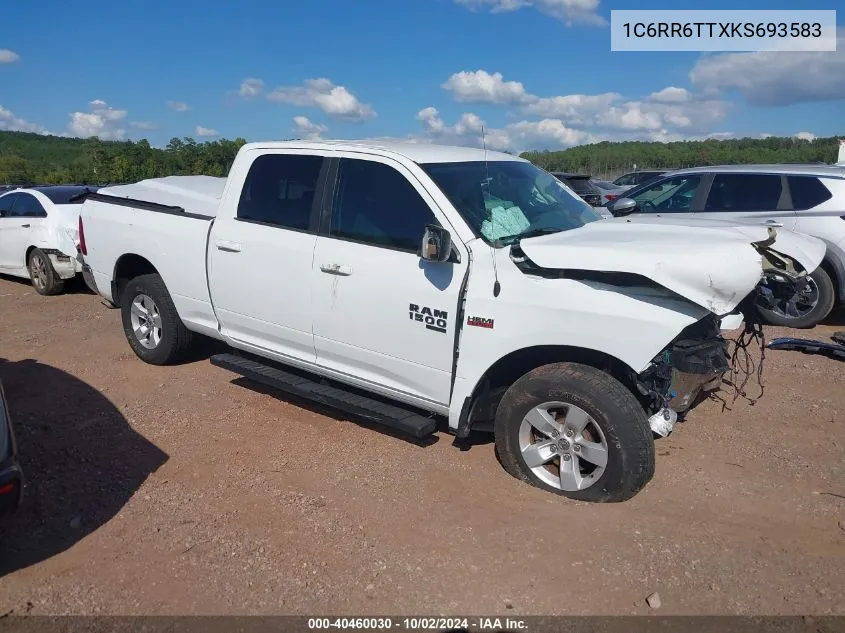 2019 Ram 1500 Classic Slt 4X2 6'4 Box VIN: 1C6RR6TTXKS693583 Lot: 40460030