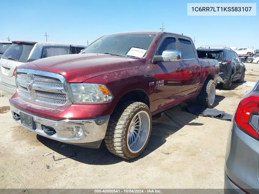 2019 Ram 1500 Classic Lone Star Silver 4X4 5'7 Box VIN: 1C6RR7LT1KS583107 Lot: 40500541