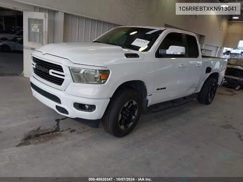 2019 Ram 1500 Big Horn/Lone Star 4X2 6'4 Box VIN: 1C6RREBTXKN913041 Lot: 40520347