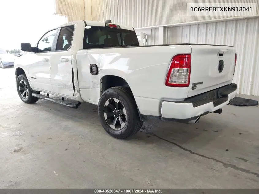 2019 Ram 1500 Big Horn/Lone Star 4X2 6'4 Box VIN: 1C6RREBTXKN913041 Lot: 40520347