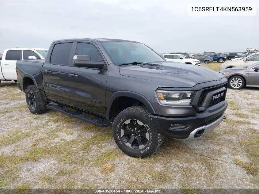 2019 Ram 1500 Rebel VIN: 1C6SRFLT4KN563959 Lot: 40520454