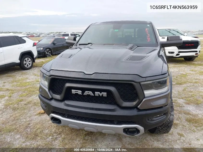 2019 Ram 1500 Rebel VIN: 1C6SRFLT4KN563959 Lot: 40520454