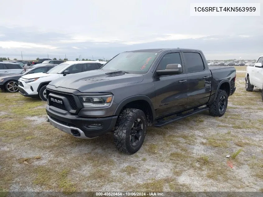 2019 Ram 1500 Rebel VIN: 1C6SRFLT4KN563959 Lot: 40520454