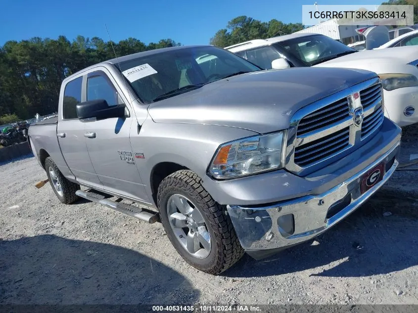 2019 Ram 1500 Classic Big Horn 4X2 6'4 Box VIN: 1C6RR6TT3KS683414 Lot: 40531435