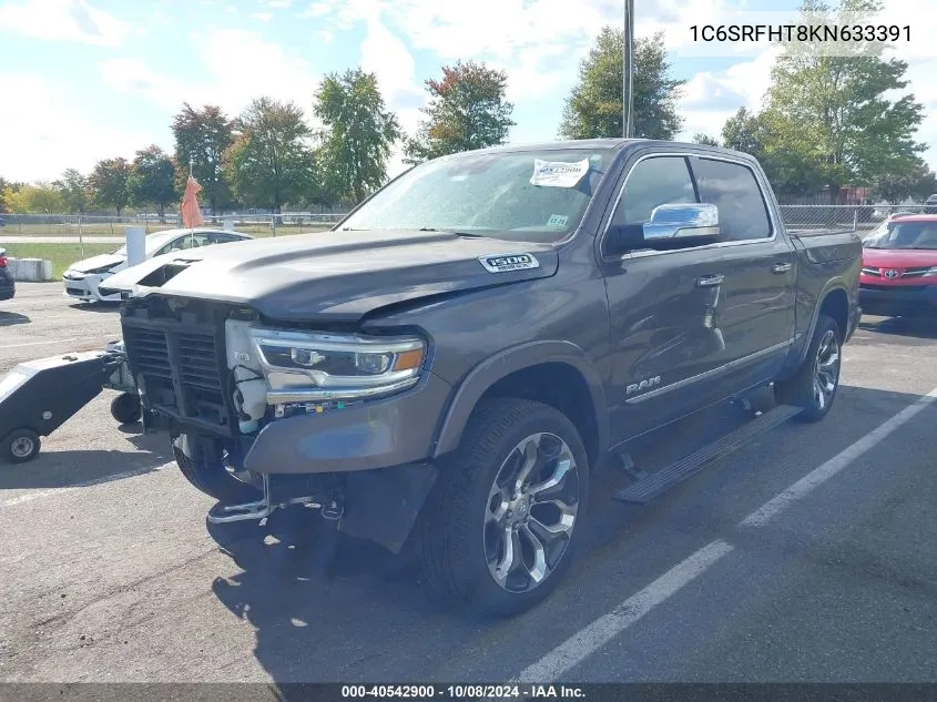 2019 Ram 1500 Limited 4X4 5'7 Box VIN: 1C6SRFHT8KN633391 Lot: 40542900