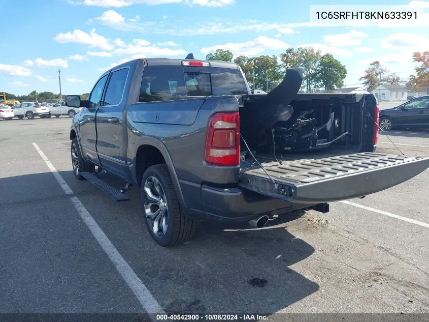 2019 Ram 1500 Limited 4X4 5'7 Box VIN: 1C6SRFHT8KN633391 Lot: 40542900