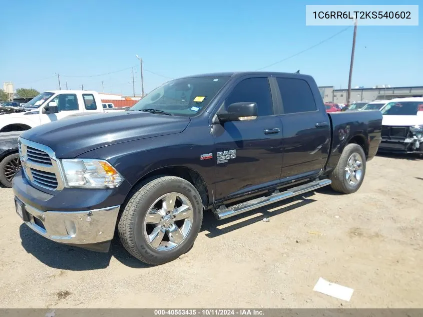 2019 Ram 1500 Classic Slt VIN: 1C6RR6LT2KS540602 Lot: 40553435